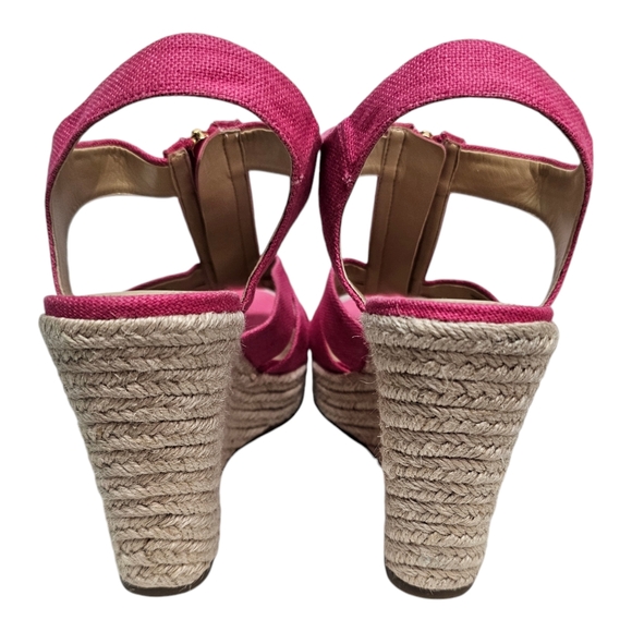 MICHAEL Michael Kors Berkley Wedge Heel Sandals, Pink, Size 10M - Picture 7 of 8